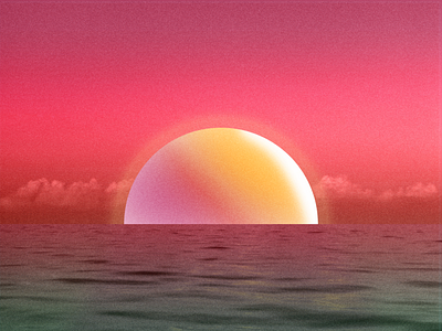 A dreamy sunset illustrations photoshop sunsets