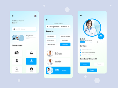 Doctor Appointment Mobile UI Concept