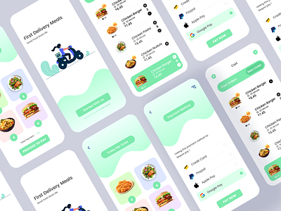 Food Delivery Mobile App UI Concept