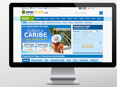 Logitravel Web Desing desing ui ux desing ux web desing