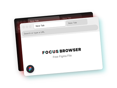 Focus Browser (Free Figma File) app browser chrome clean community figma focus free free download safari search tabs web