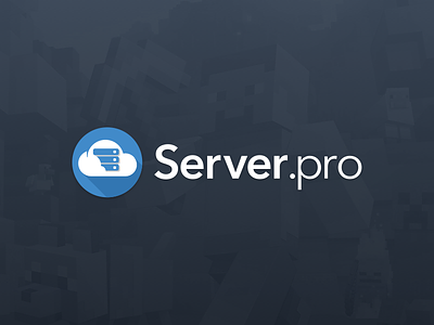 I'm part of the Server.pro team! blue cloud counter strike design job logo minecraft server