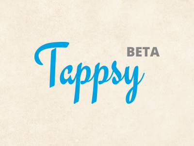 Tappsy Beta Logo // WIP altered beta logo new redefine redesign tappsy tappsy web service convert