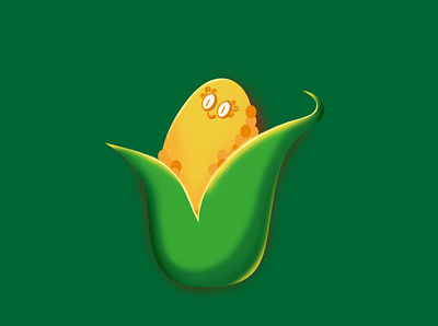 funny corn corn design illustration vector vector art