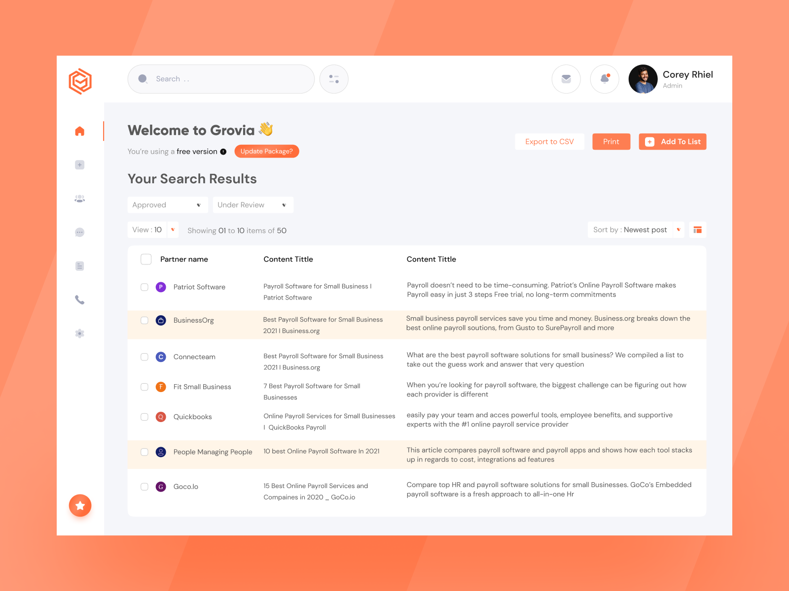 Grovia Dashboard Redesign by Ainda Rahma🦩 for Vektora on Dribbble