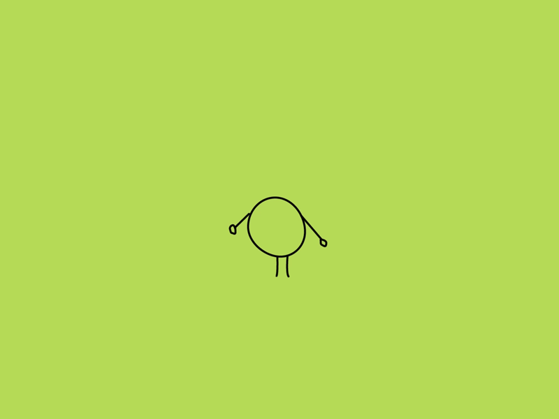 Aerobic aerobic animation egg green illustration jump
