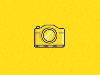 camera camera icon vector yellow