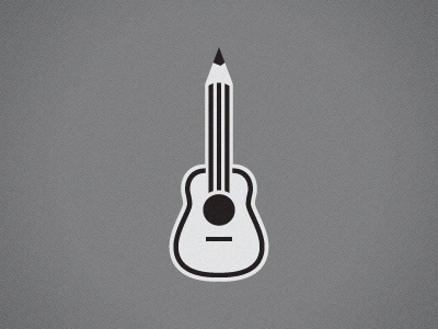 Guitpencil guitar logo pencil