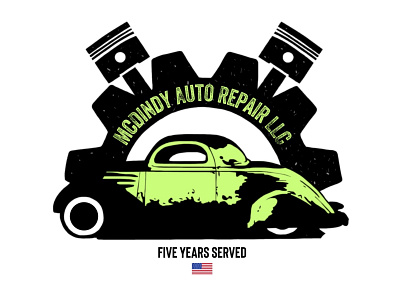 McDindy Auto Repair LLC Logo Design art branding design digital art graphic design icon illustration logo minimal web