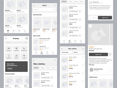 E-commerce UI Kit for mobile
