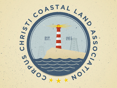 CCCLA Sticker badge beach coastal lighthouse oil star sticker water waves