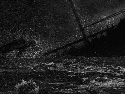 shipwreck black and white changes lost at sea ocean print