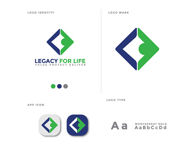 legacy for life logo adobe illustrator brand identity branding creative logo logo design logo design branding logodesign minimal minimalist logo unique logo