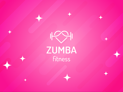 zumba fitness logo pink