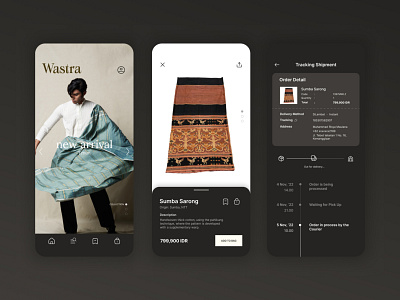 Wastra - Indonesian Handwoven Shop cloth design fabric fashion handwoven indonesia mobile ui ux