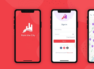 Paint the City android android app app branding design illustration ios ios app design moderndesign ui uidesign uiux ux uxdesign uxui