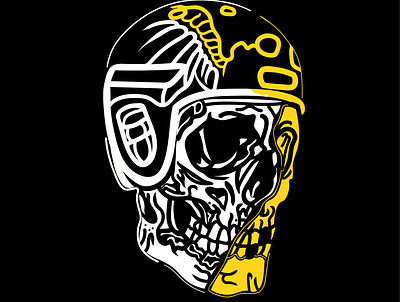 Skull, skeleton, grim reaper @apparel @branding @clothing @design @illustration