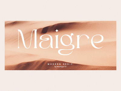 Maigre - Modern Serif branding classic font instagram logo minimal modern modern font serif serif font social media typedesign typography