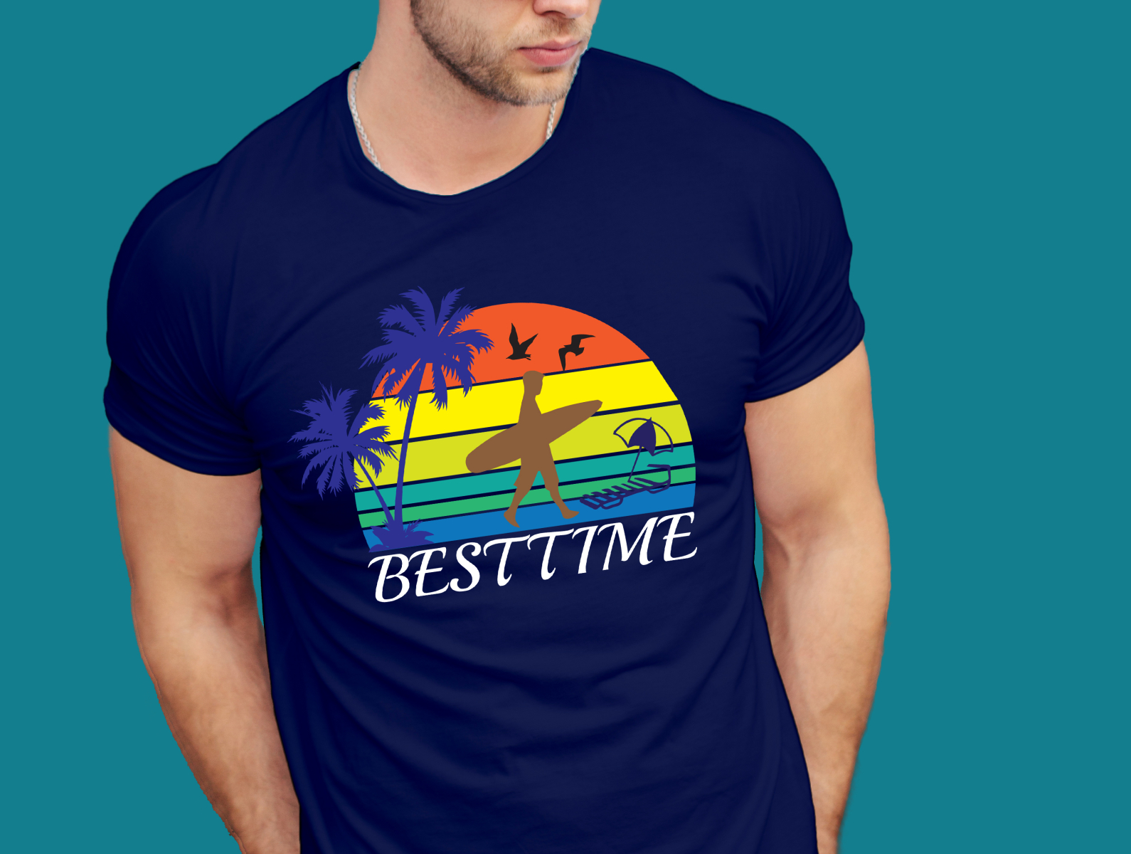 Beach T Shirt Design By Ruvel Ahmed On Dribbble