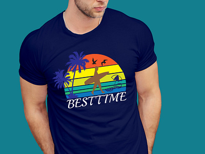Beach t shirt design