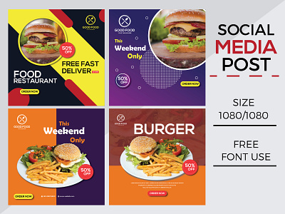 Social Media post banner design food food design new year food design social media social media design social media post