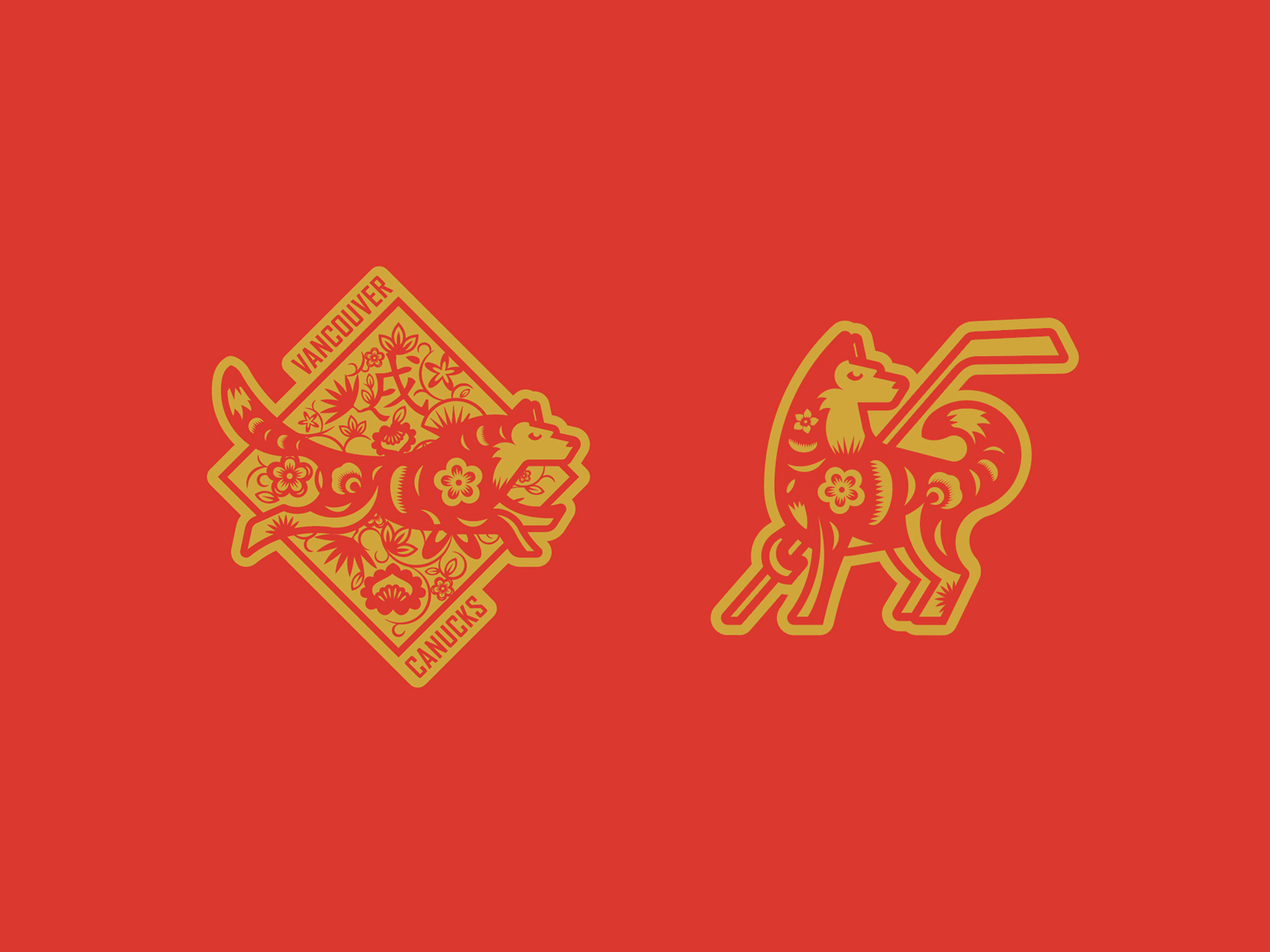 Canucks Lunar New Year Jersey Patches by Max Young on Dribbble