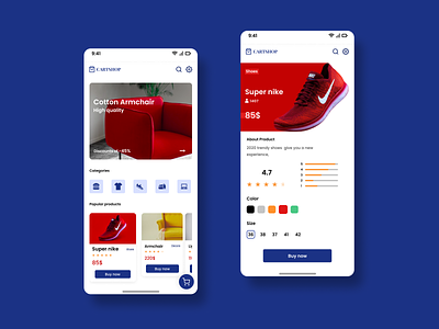 E-commerce App UI