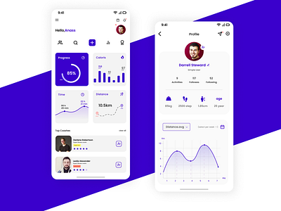 Fitness App - shot design