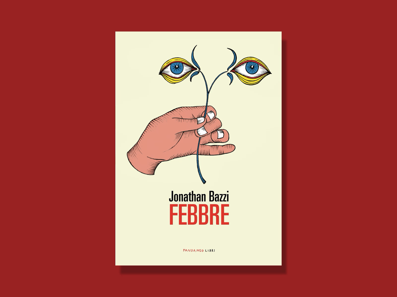 "Febbre" Book - Motion Cover after effects book cover book eyes fandango febbre fever hand jonathan bazzi loop motion animation