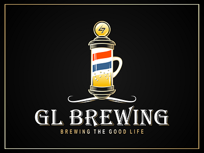 GL BREWING branding logo