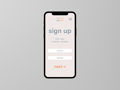 Daily UI 001 dailyui practice prompt recipes signup ui