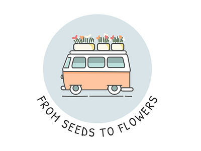 From Seeds To Flowers Logo branding logo small business