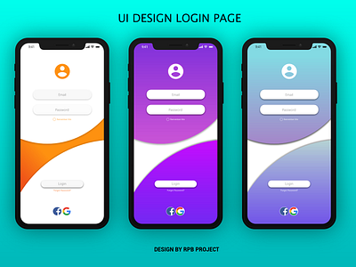 UI DESIGN LOGIN PAGE