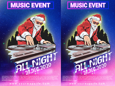 Music poster design eventposter typography