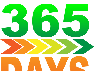 365 days Logo Design by MIRZA RAZA MAHMOOD on Dribbble