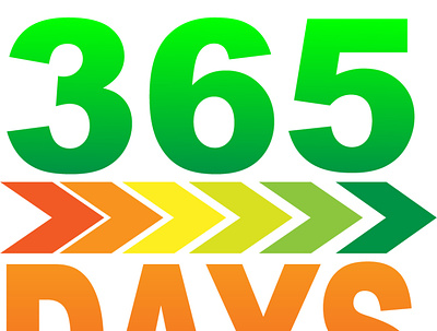 365 days Logo Design branding design flat illustration illustrator logo minimal vector