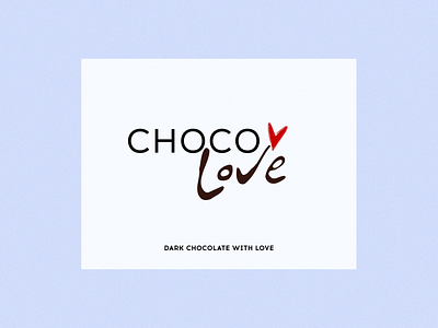 CHOCO LOVE branding chocolate design graphic design illustrator logo logo design sweet