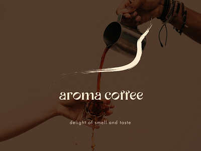 AROMA COFFEE aroma branding cafe coffee coffee shop design graphic design illustrator logo logo design vector