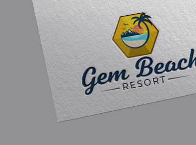 Beach Logo Design 3d animation art branding clean design free logo design templates graphic design illustration logo logo design software for pc motion graphics ui vector