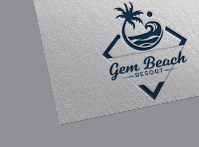 Beach Logo Design 3d animation art branding clean design free logo design templates graphic design illustration logo logo design software free motion graphics ui vector