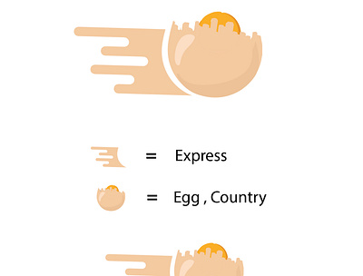 Egg Express Logo Design 3d animation art branding clean design free logo design templates free logo maker graphic design illustration logo motion graphics vector