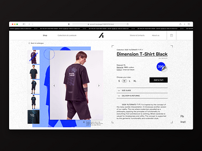 Product Page Redesign Concept (Act.1 Online Store) clothing concept design ecommerce online store product page ui uiux web webdesign