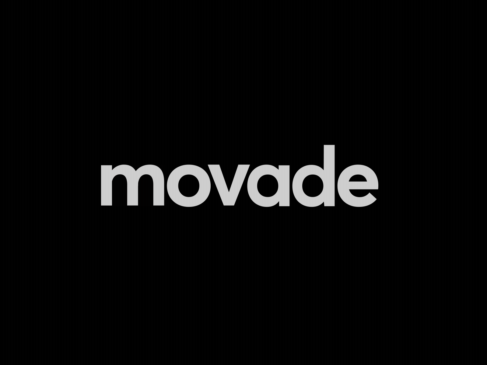 Logo Animation - Movade (black)