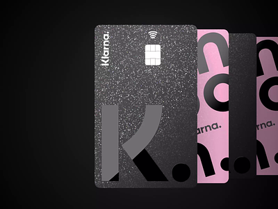 Klarna Card 3d 3d animation animation bank branding card card animation credit finance motion design productdesign ui ux