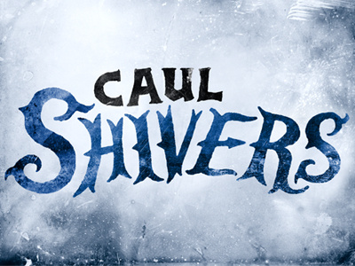 Shivers illustration lettering typography