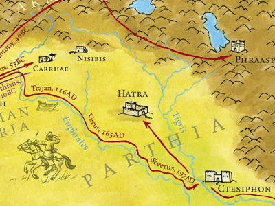 Parthian Empire map