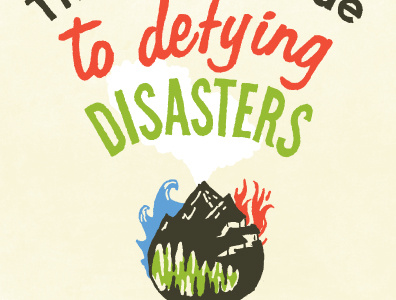 Disasters book cover art book cover