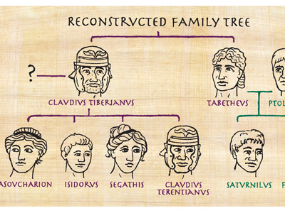 Family tree diagram illustration