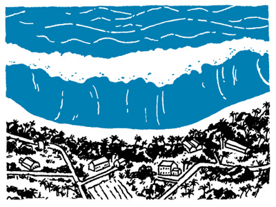 Tsunami illustration