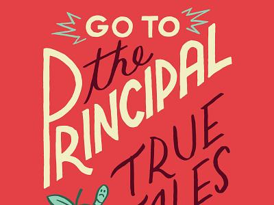 Hand-lettered book cover (top)